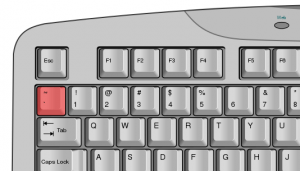 backtick key
